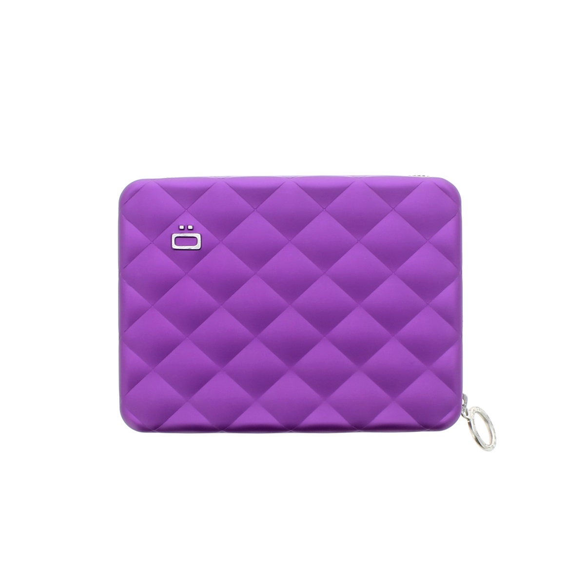 OGON Aluminum Wallet Quilted Passport - Purple